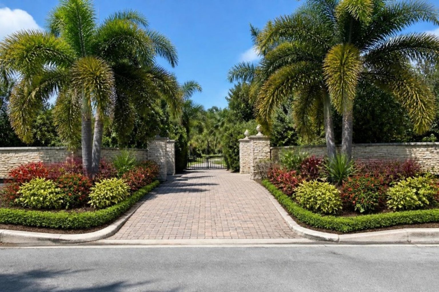 Rendering of the front entrance beds after replanting